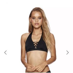 NWOT Beach Bunny black bikini top